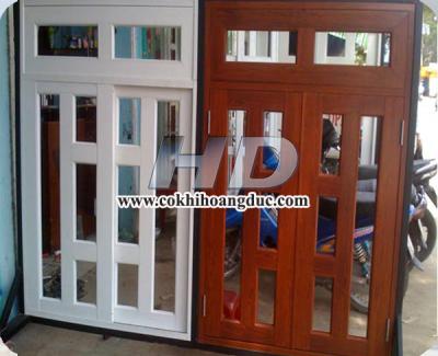 Cửa Sắt Giả Gỗ HD 05